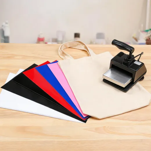 Heat transfer vinyl and tote bag